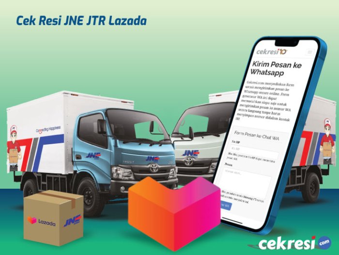 Cara Praktis Lacak Paket JNE JTR Lazada Anda dari Surabaya Hingga Sampai