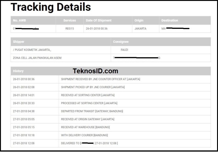 Apa yang Harus Dilakukan Jika Aplikasi Cek Resi JNE REG Anda Error di Indonesia?