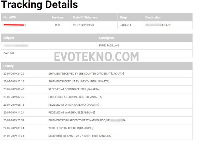 Resi jne nomor cek pengiriman mengetahui letak tracking bagaimana barang begini lihat