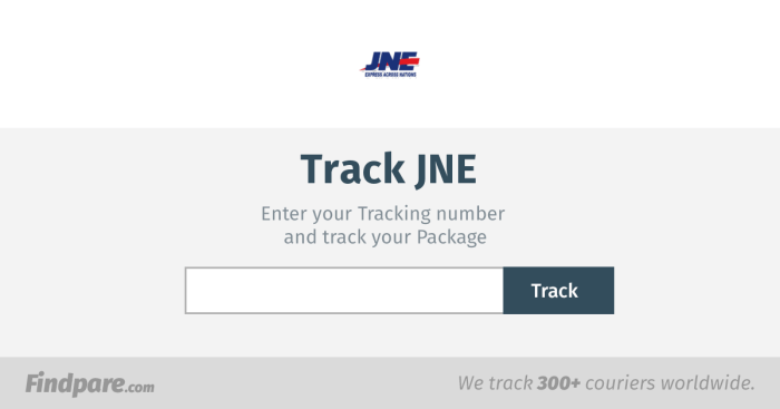 Jne tracking mengecek pengiriman shipment cek