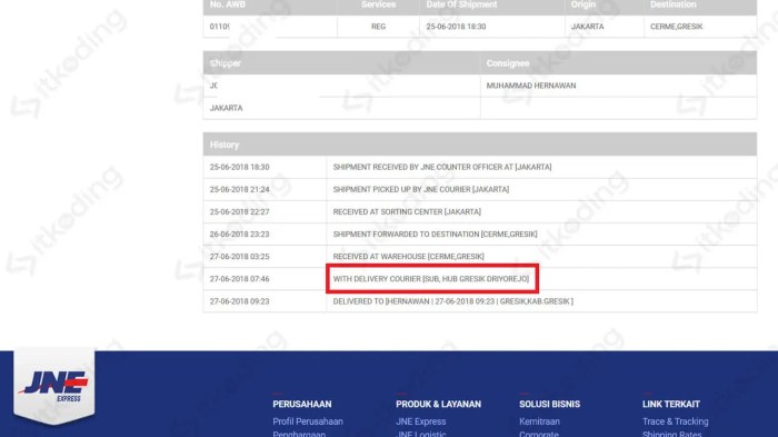 Bagaimana Cara Menggunakan Fitur Notifikasi JNE untuk Cek Resi Secara Real-Time?