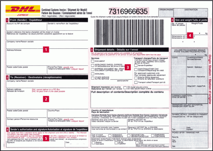 Waybill air sample india fedex international shipping export import procedure seal waybills blog goods indiafilings